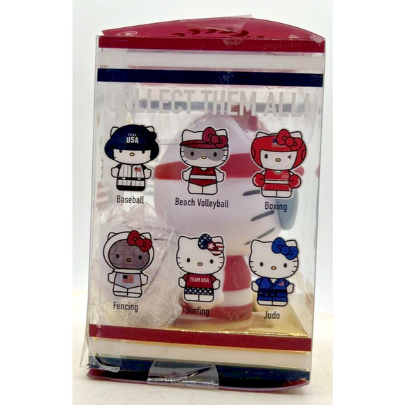 Kidrobot Hello Kitty Team USA Vinyl Mini Series Swimming Figurine F32 - Picture 4 of 6